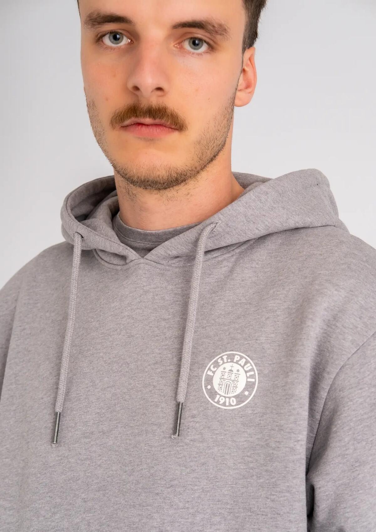 Kapuzenpullover "Logo Grau Melange"