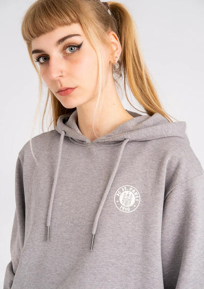 Kapuzenpullover "Logo Grau Melange"