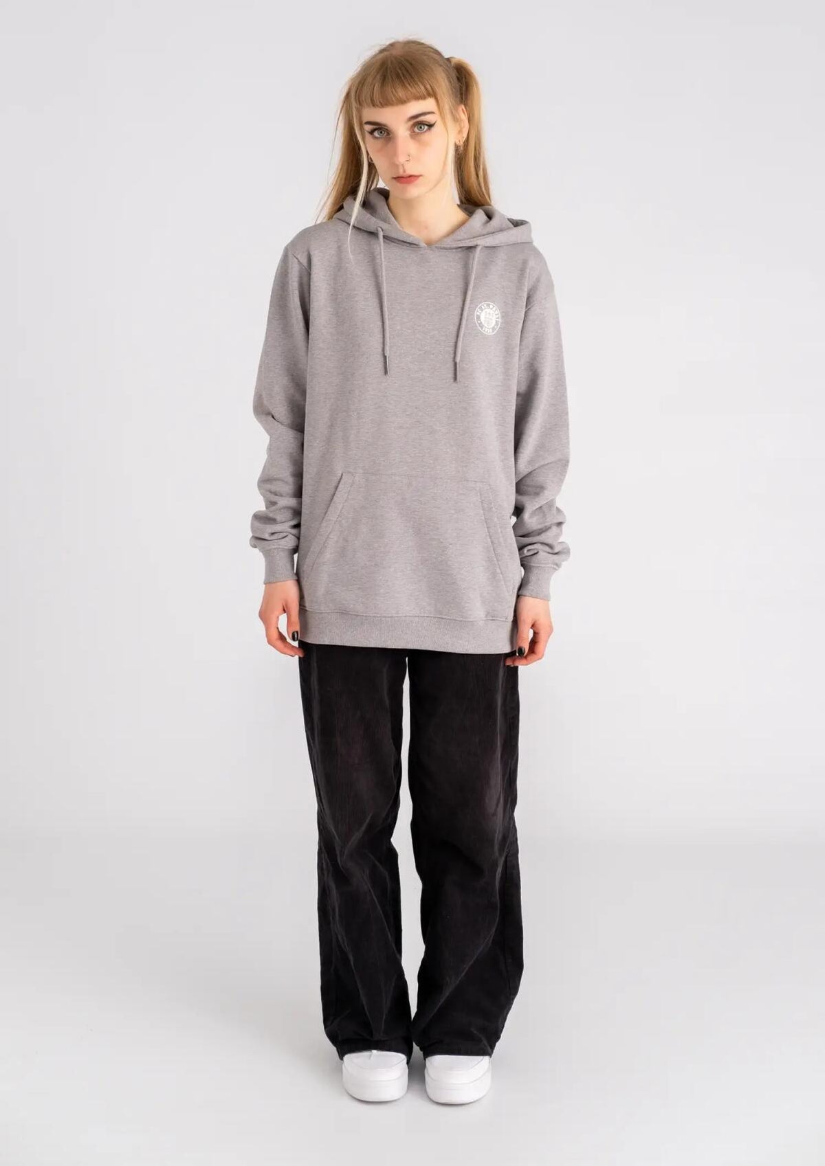 Kapuzenpullover "Logo Grau Melange"