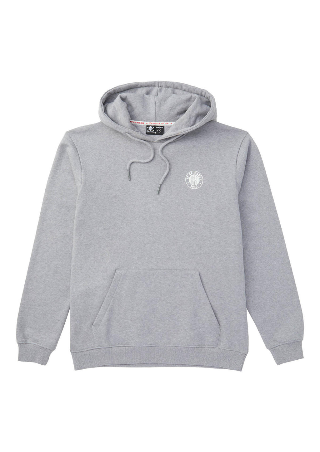 Kapuzenpullover "Logo Grau Melange"