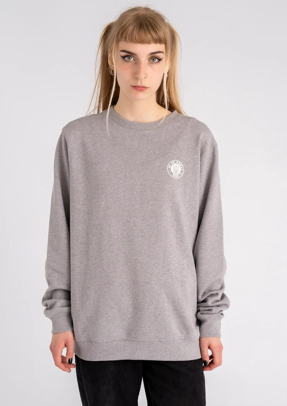 Sweater "Logo Grau Melange"