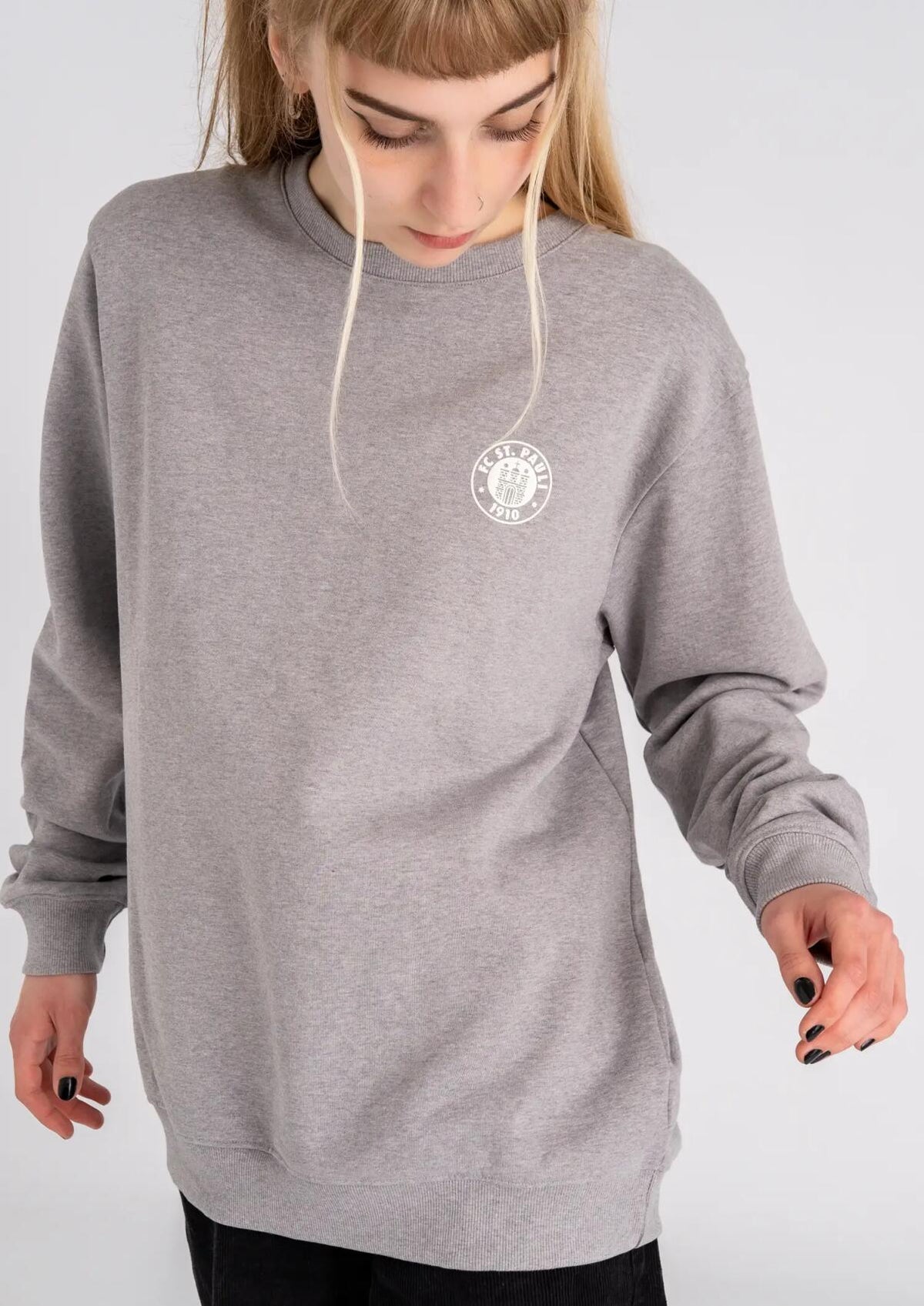 Sweater "Logo Grau Melange"
