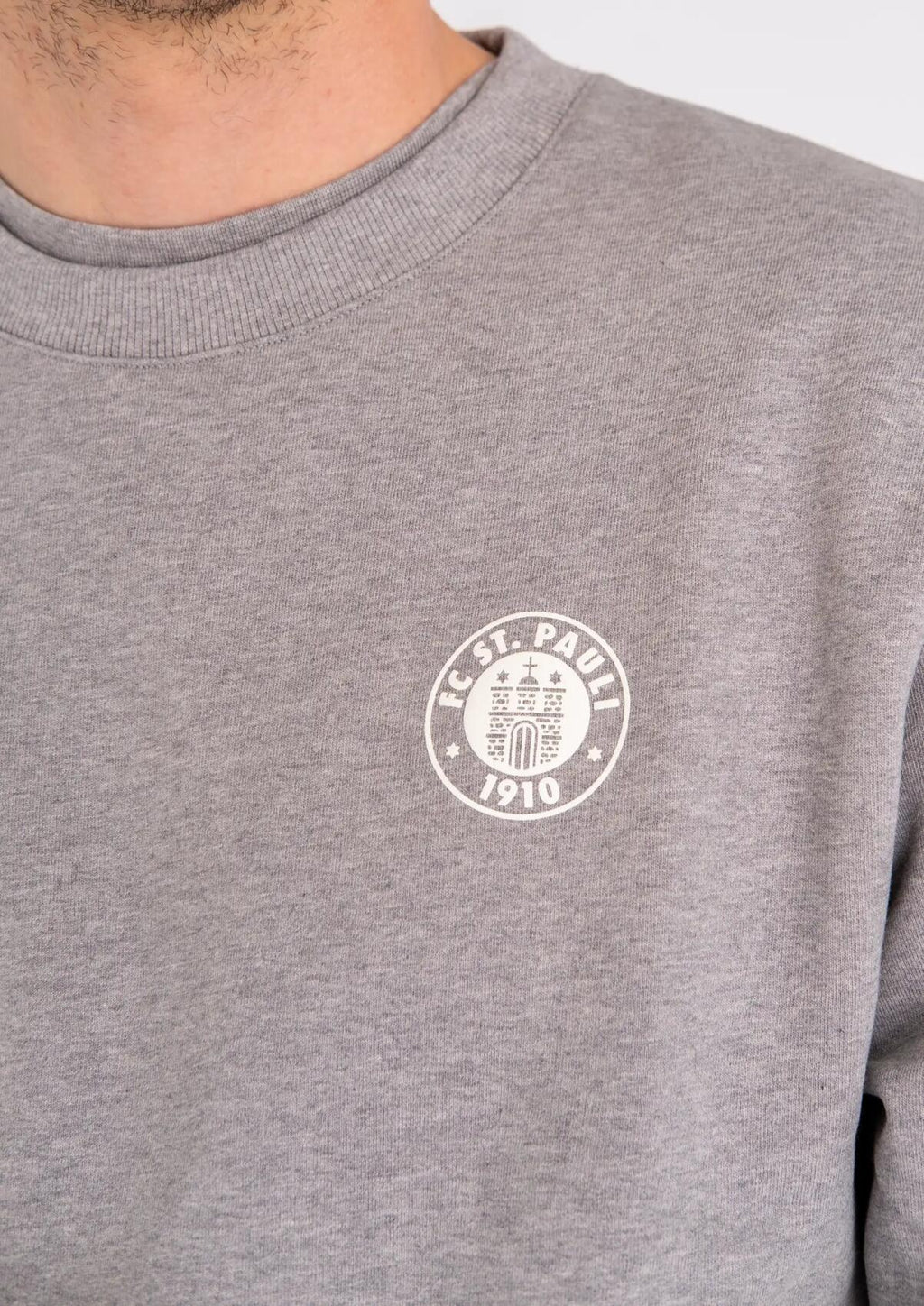 Sweater "Logo Grau Melange"