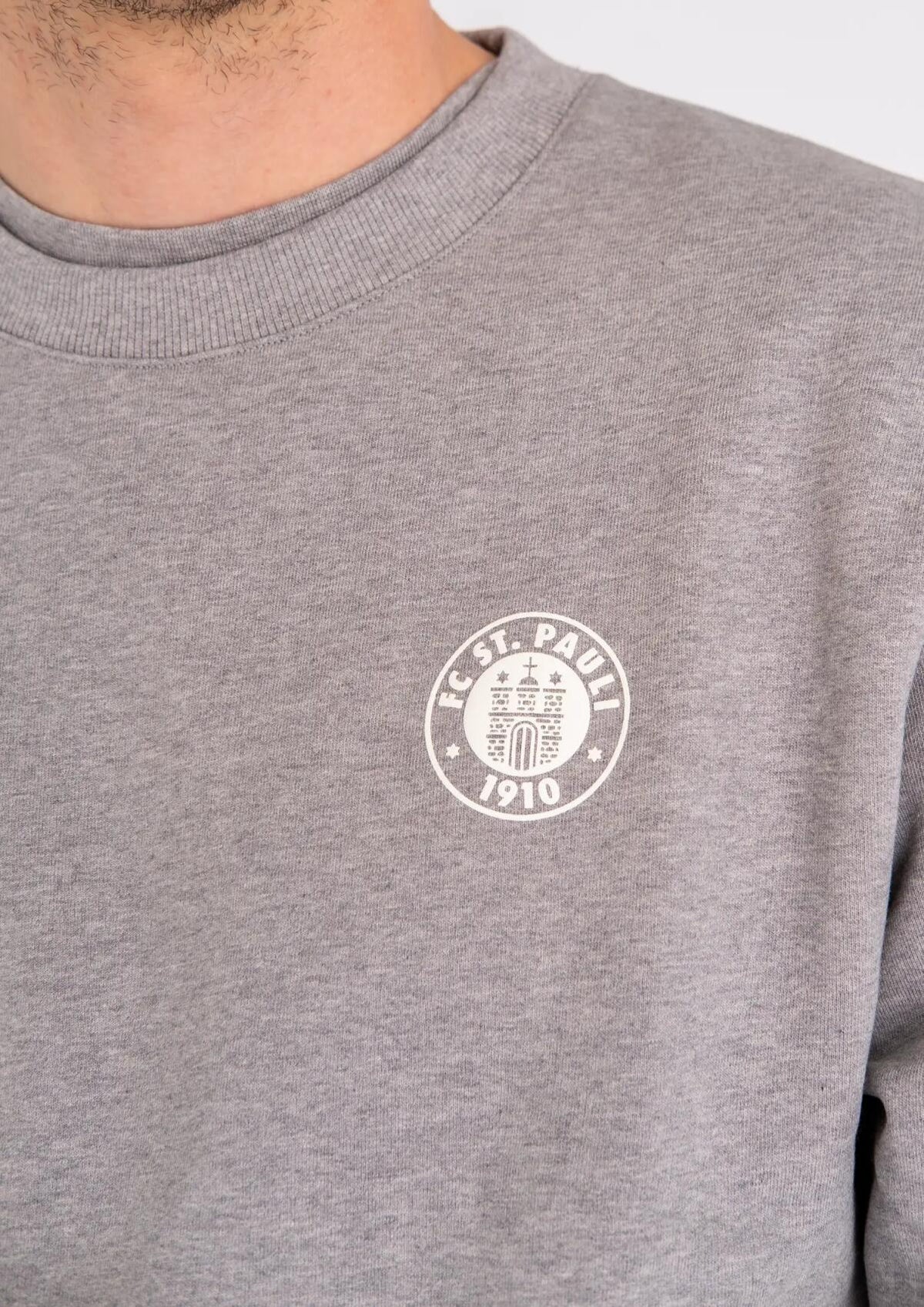 Sweater "Logo Grau Melange"