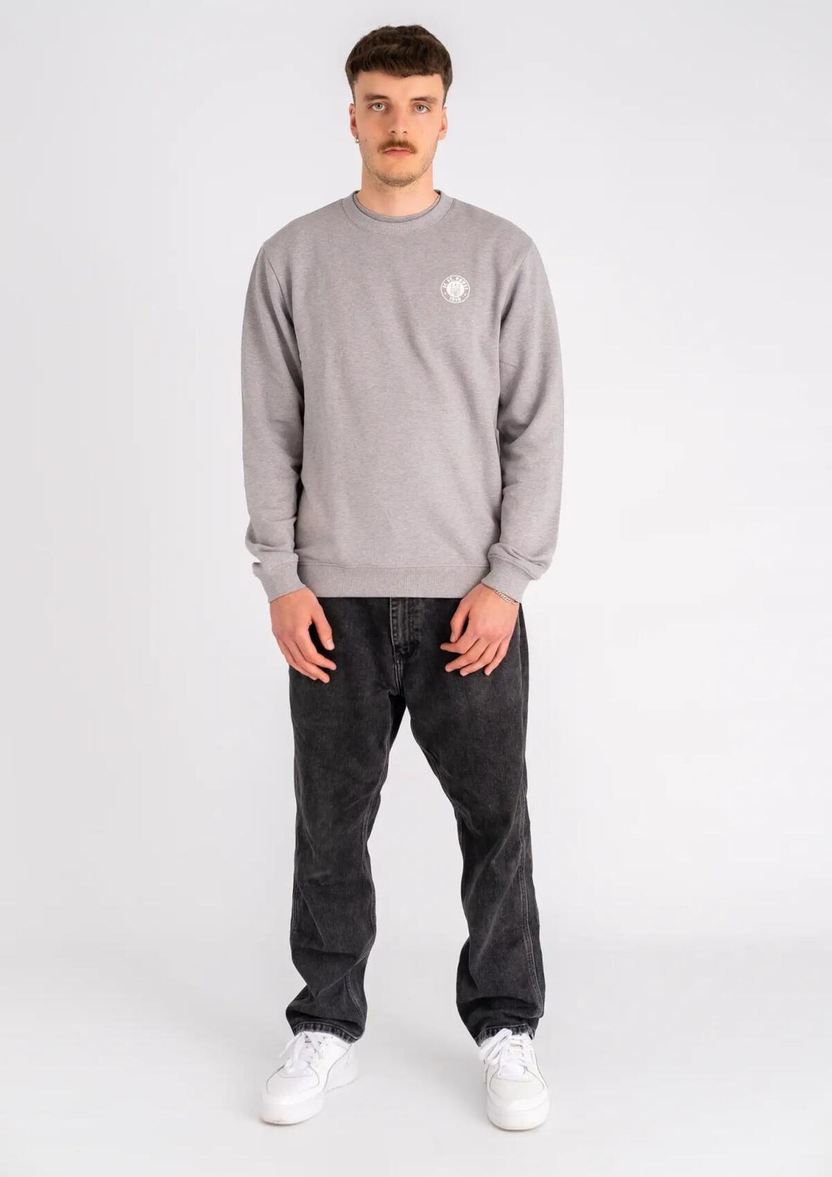 Sweater "Logo Grau Melange"