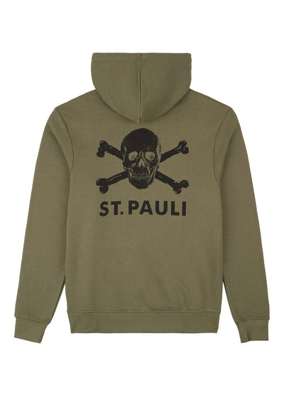 Kapuzenpullover "Black / Olive"