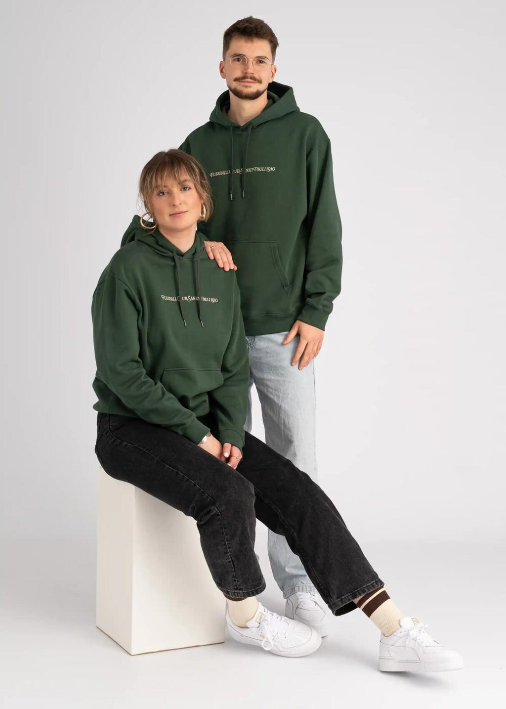 Kapuzenpullover "Fussball Club 1910" grün