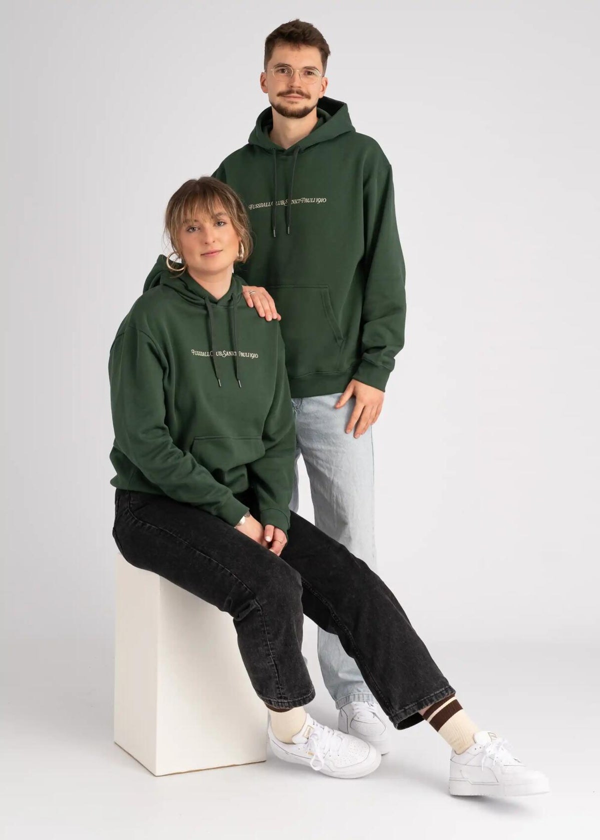 Kapuzenpullover "Fussball Club 1910" grün
