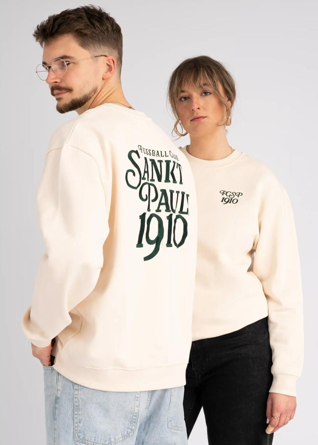 Sweater "Fussball Club 1910" creme