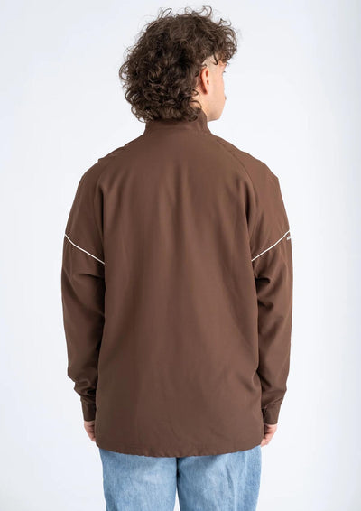 Trainingsjacke "Logo rot-braun"