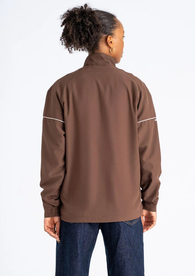 Trainingsjacke "Logo rot-braun"