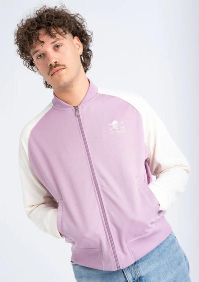Trainingsjacke  "Classic flieder-weiss"