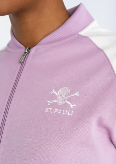 Trainingsjacke  "Classic flieder-weiss"