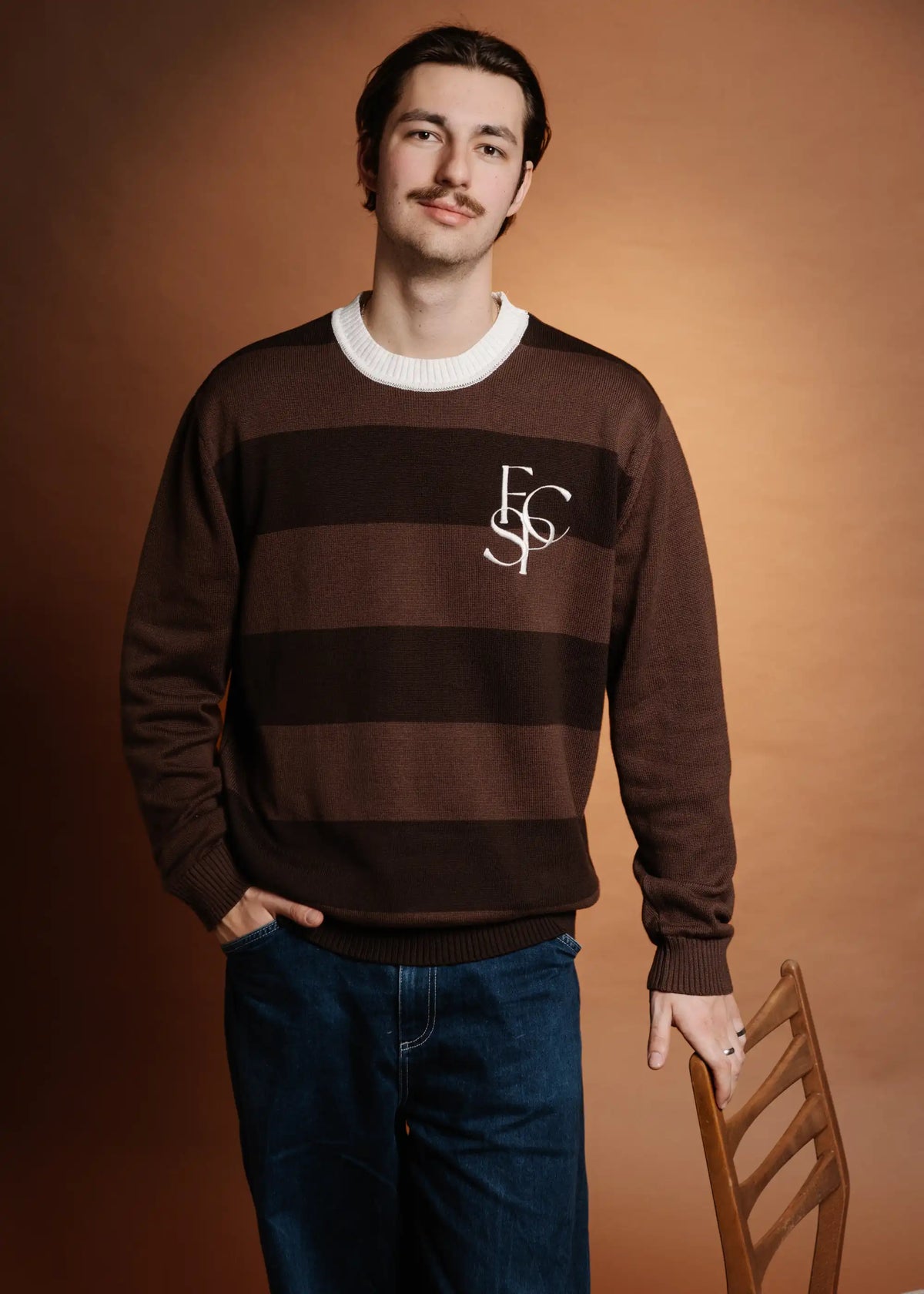 Strickpullover "Super Fan Stripes"