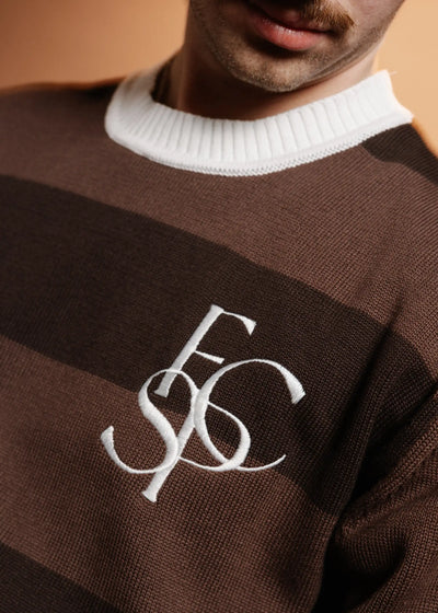 Strickpullover "Super Fan Stripes"