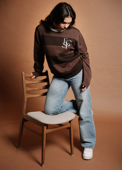 Strickpullover "Super Fan Stripes"