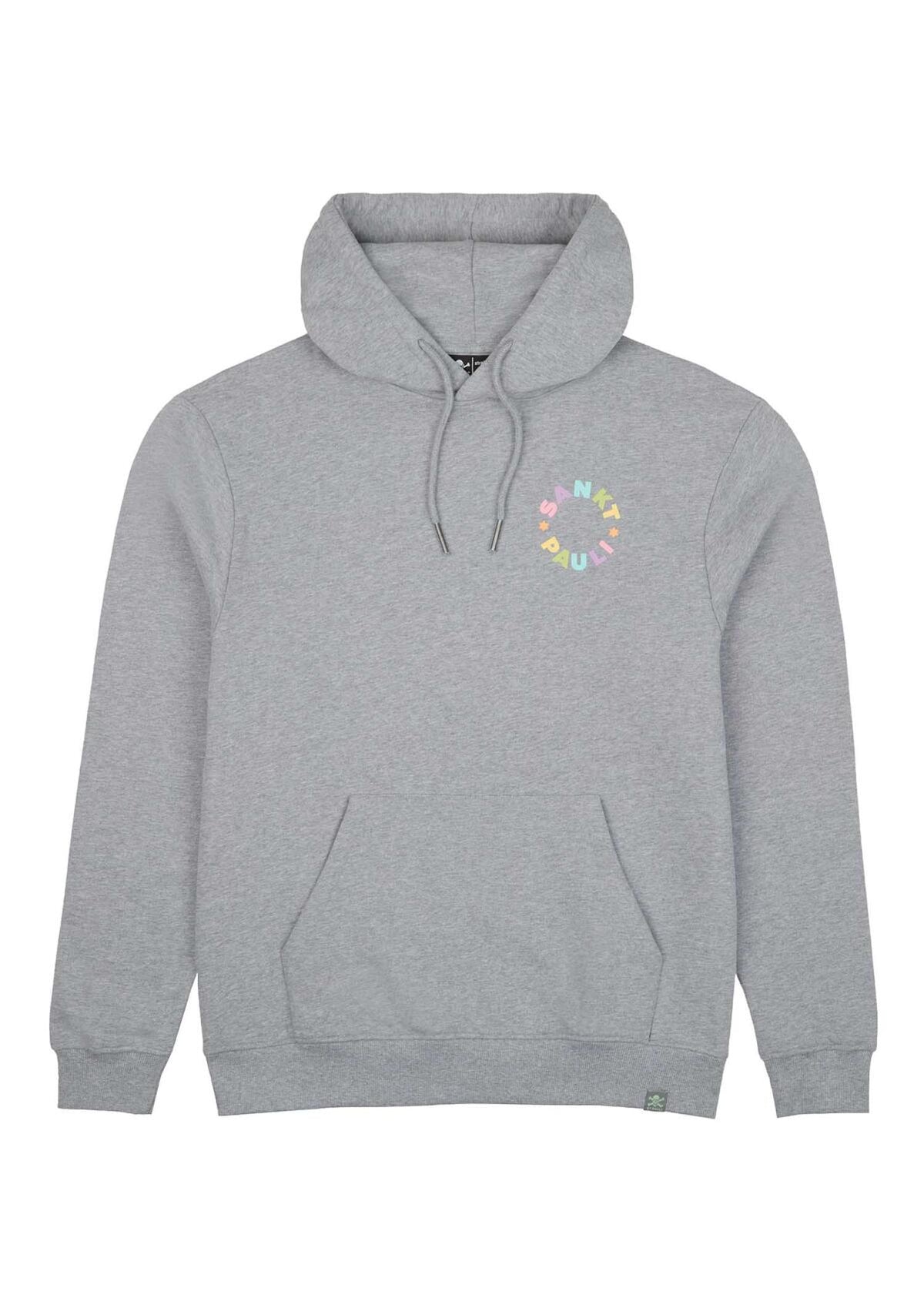 Kapuzenpullover Rainbow Circle - Grey Melange