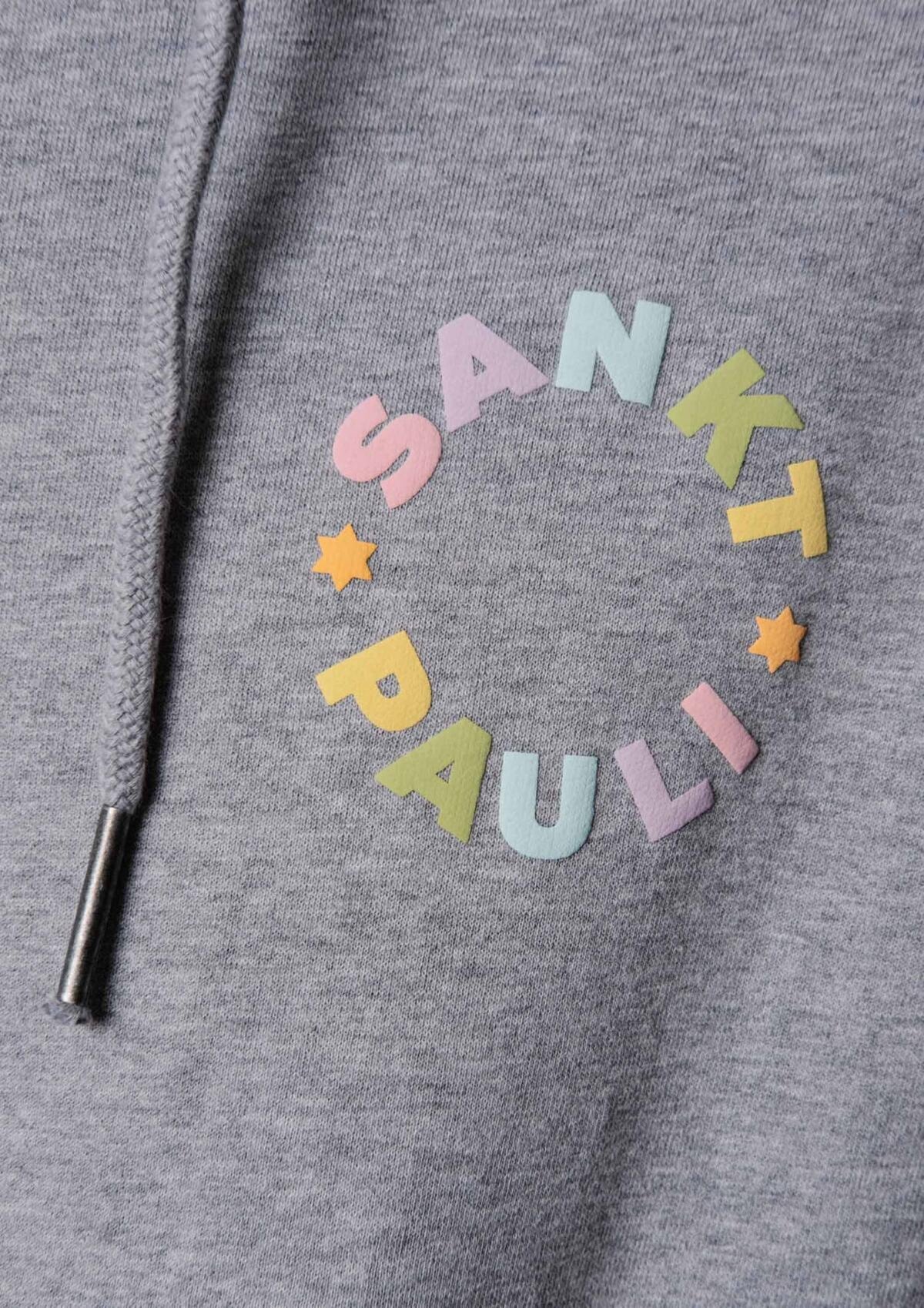 Kapuzenpullover Rainbow Circle - Grey Melange