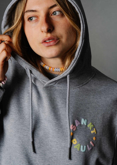Kapuzenpullover Rainbow Circle - Grey Melange