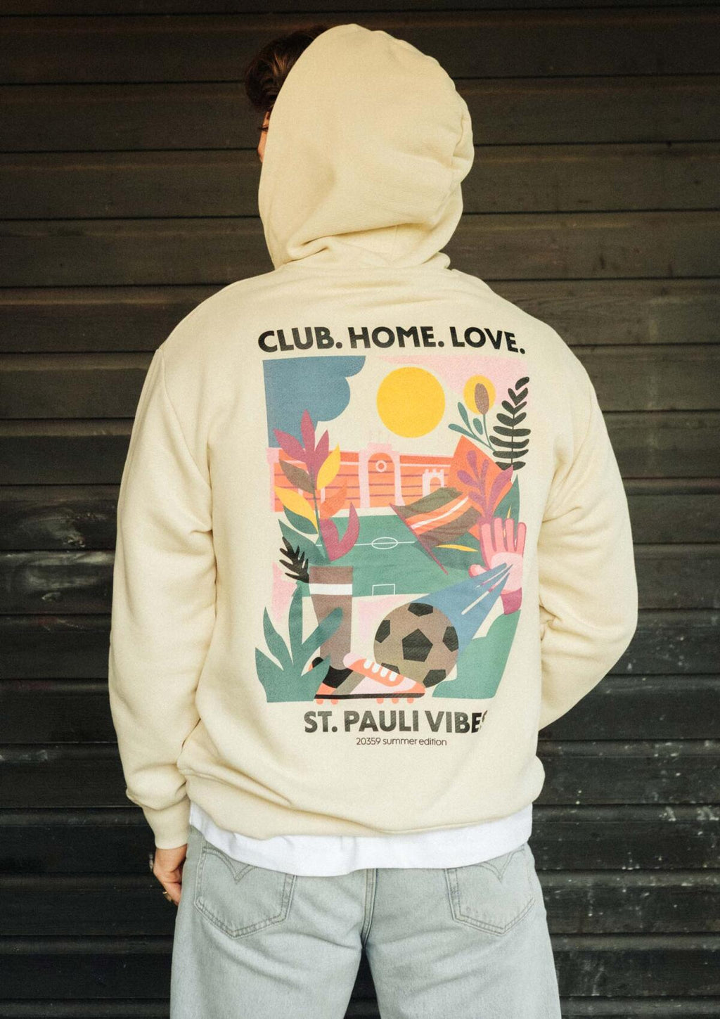 Kapuzenpullover "CLUB. HOME. LOVE."