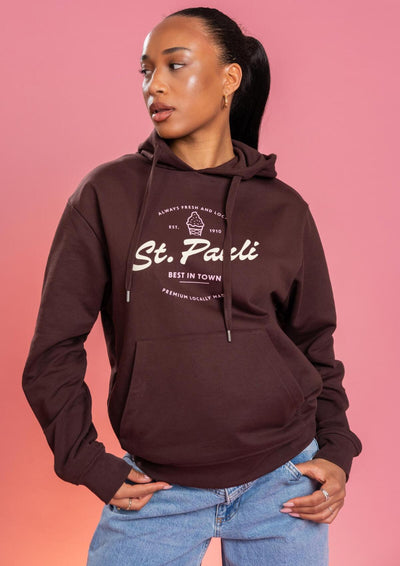 Kapuzenpullover "FÜR ST PAULI" braun