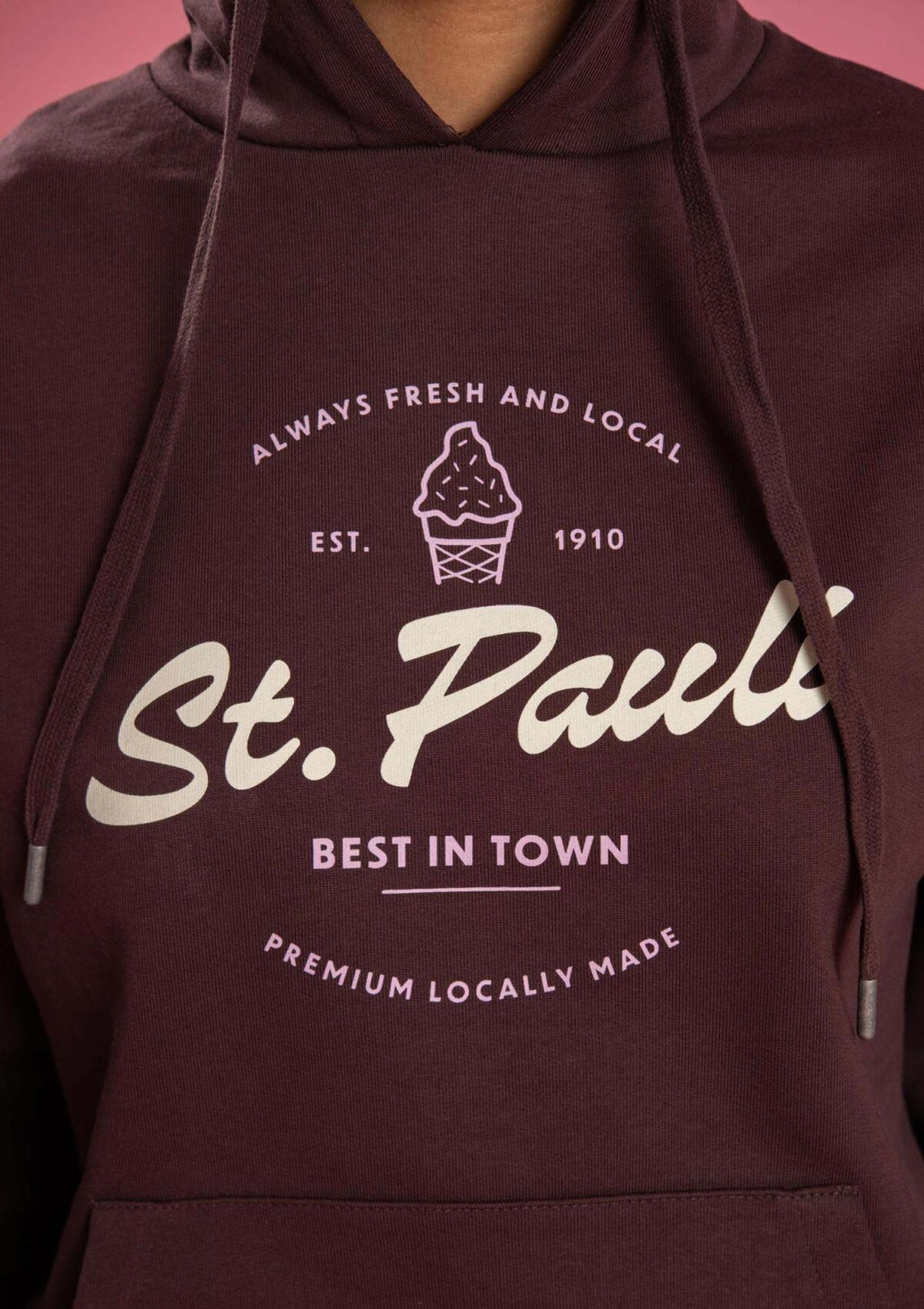 Kapuzenpullover "FÜR ST PAULI" braun