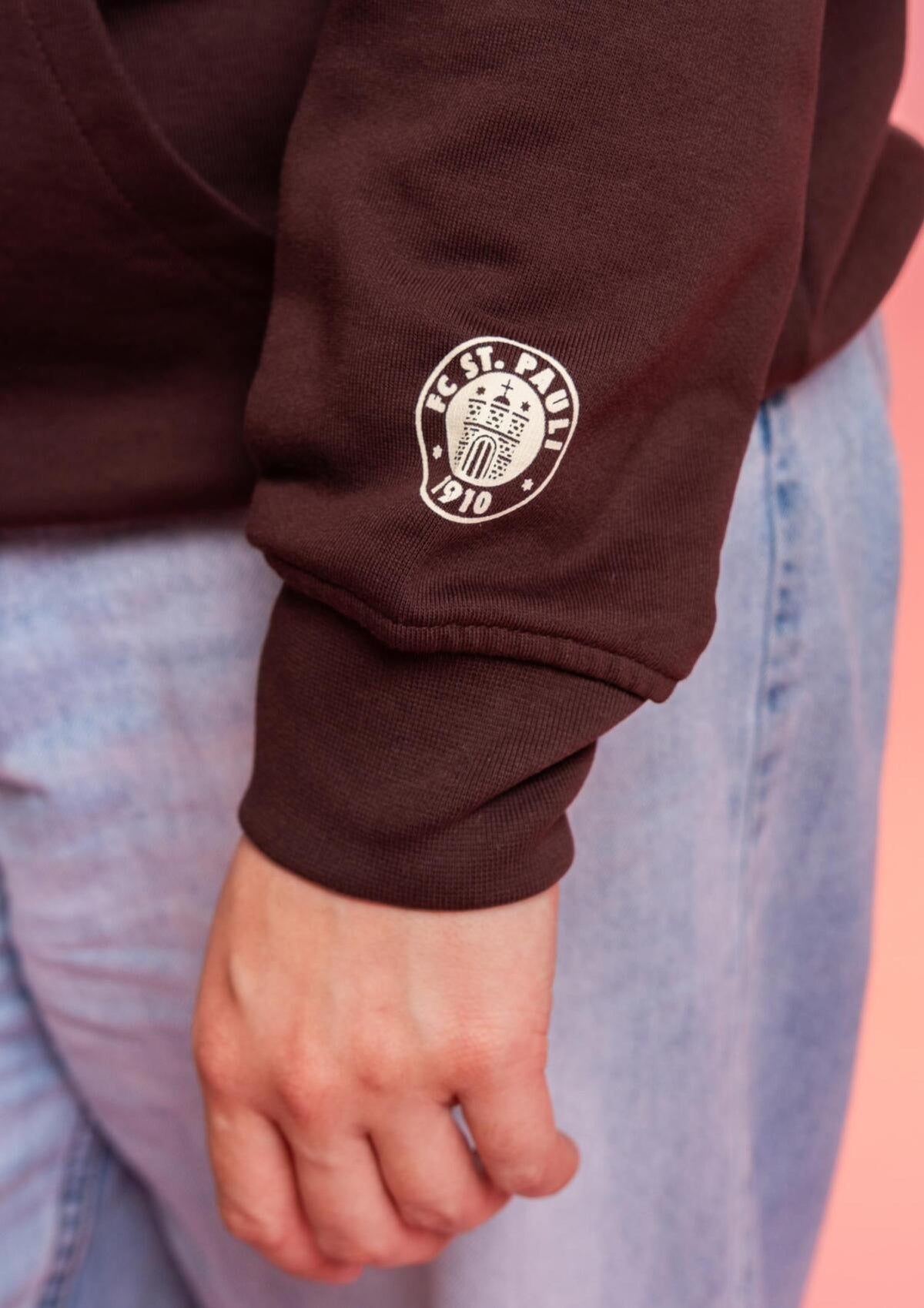 Kapuzenpullover "FÜR ST PAULI" braun
