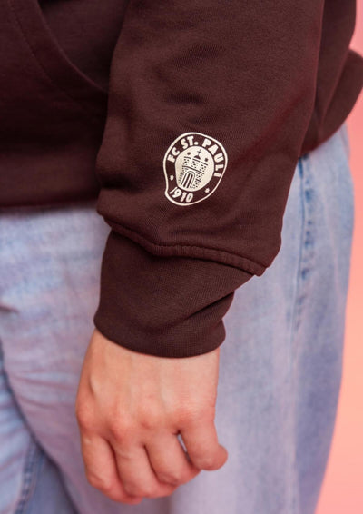Kapuzenpullover "FÜR ST PAULI" braun