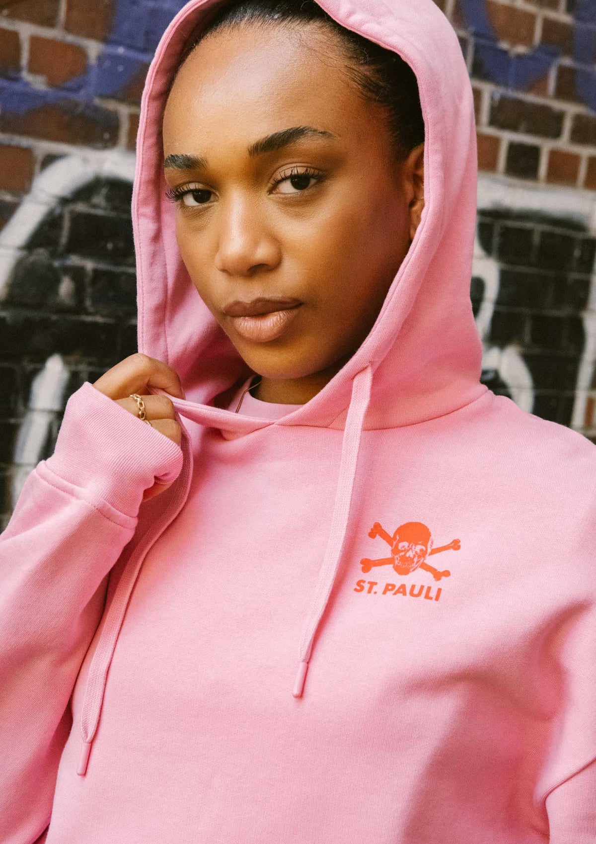 Kapuzenpullover "Pink / Rot"