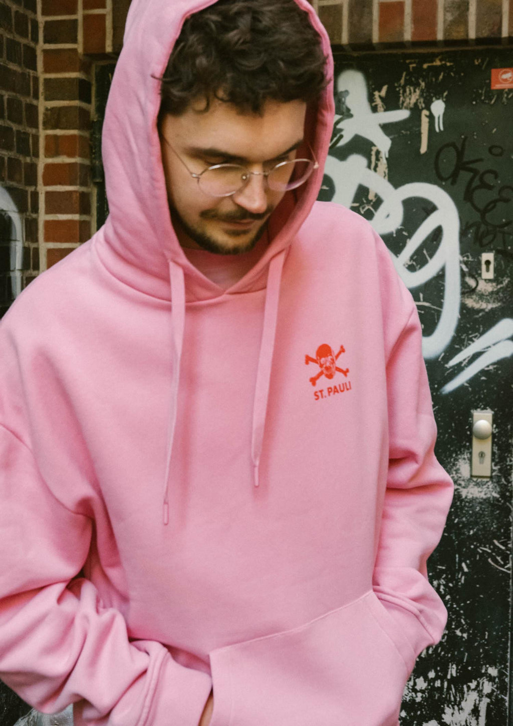 Kapuzenpullover "Pink / Rot"