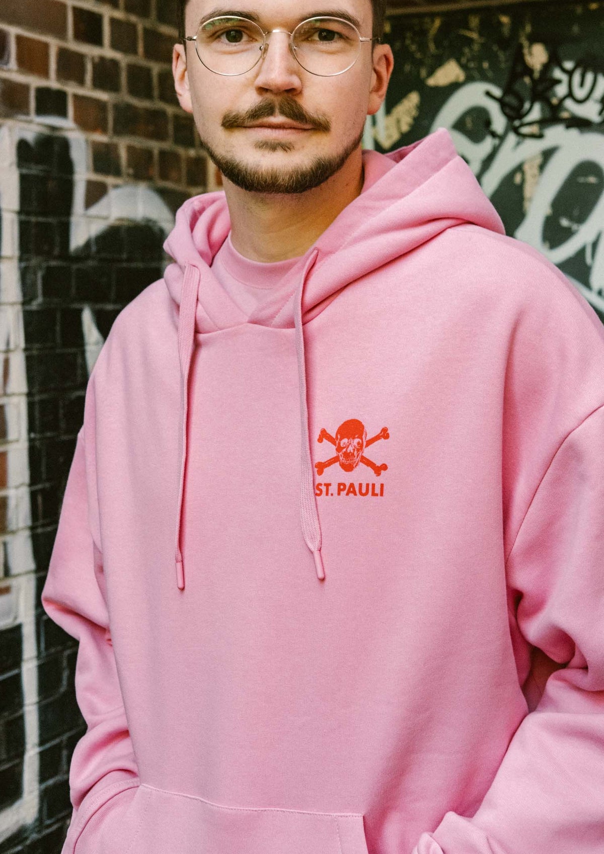 Kapuzenpullover "Pink / Rot"