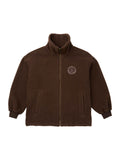 Fleecejacke "Logo braun"