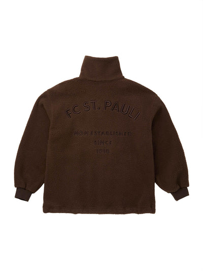 Fleecejacke "Logo braun"