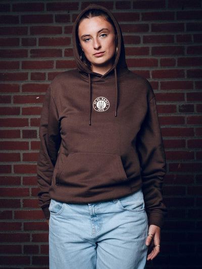 Kapuzenpullover "braun/ Off White"