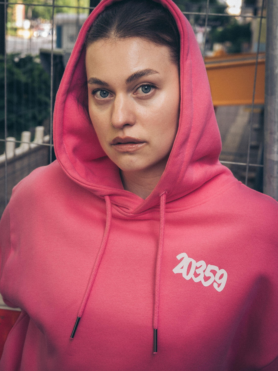 Kapuzenpullover "Drip Marker" pink