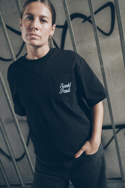 T-Shirt "Sankt Pauli Script Black"