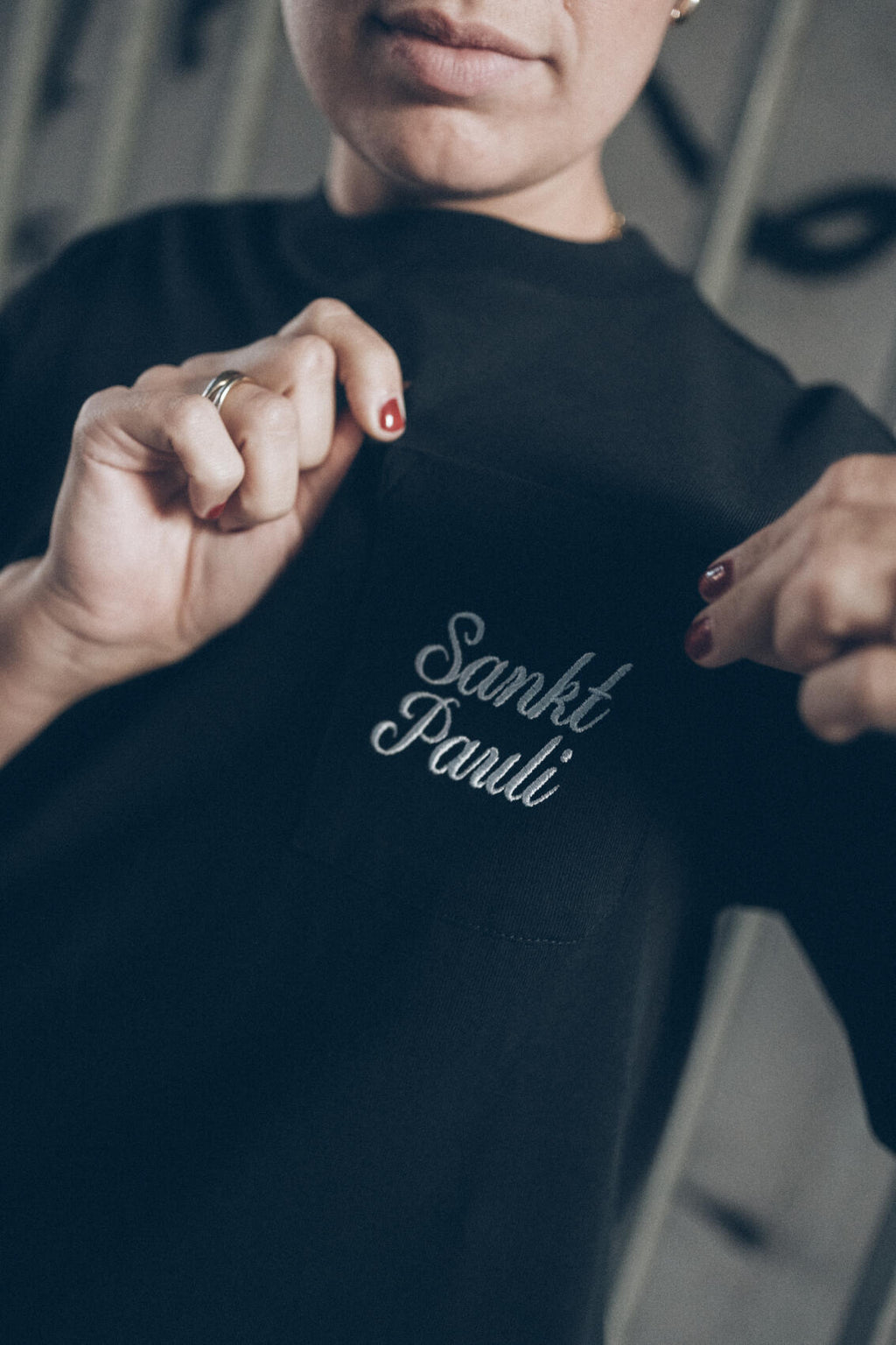 T-Shirt "Sankt Pauli Script Black"