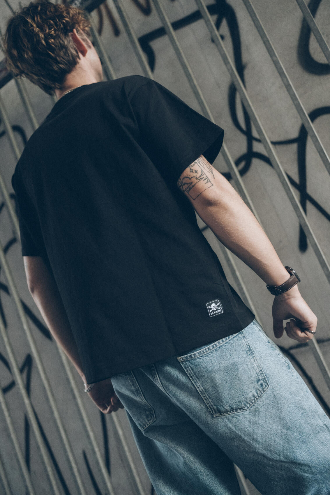 T-Shirt "Sankt Pauli Script Black"