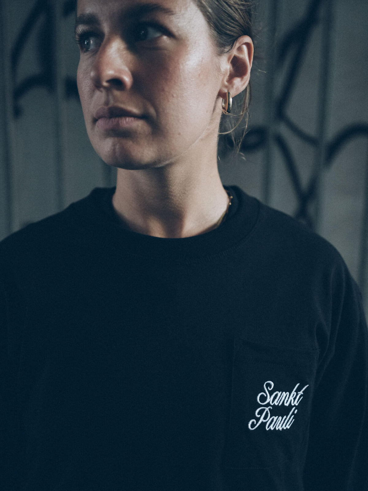 Longsleeve "Sankt Pauli Script Black"