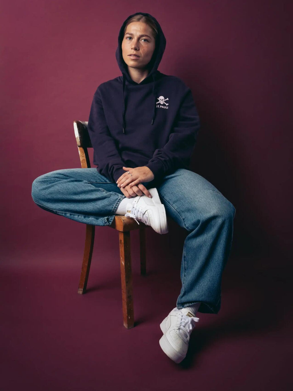 Kapuzenpullover "Plum / Rose"