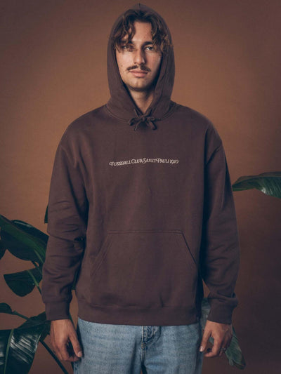 Kapuzenpullover "Fussball Club 1910" braun