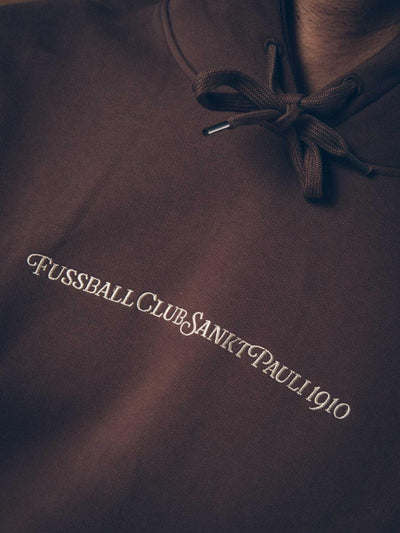 Kapuzenpullover "Fussball Club 1910" braun