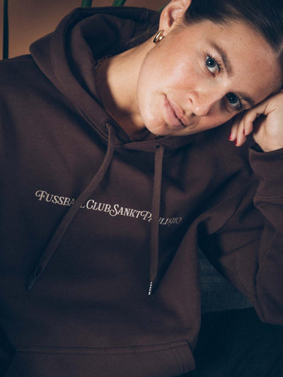 Kapuzenpullover "Fussball Club 1910" braun