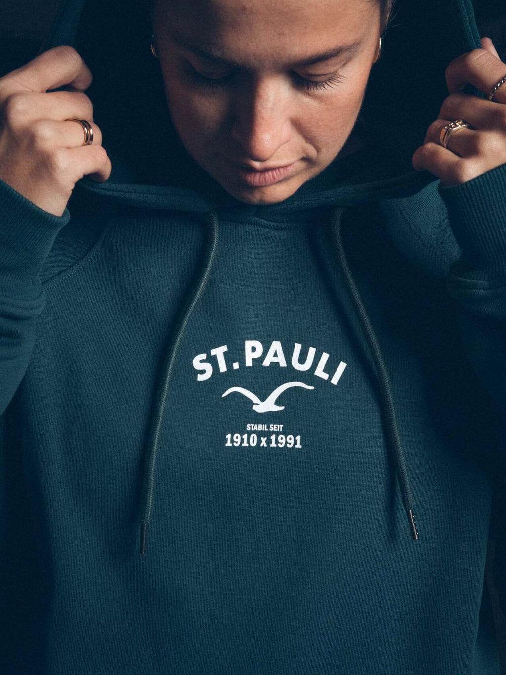 Kapuzenpullover "Clepto x St. Pauli 2.0" grün