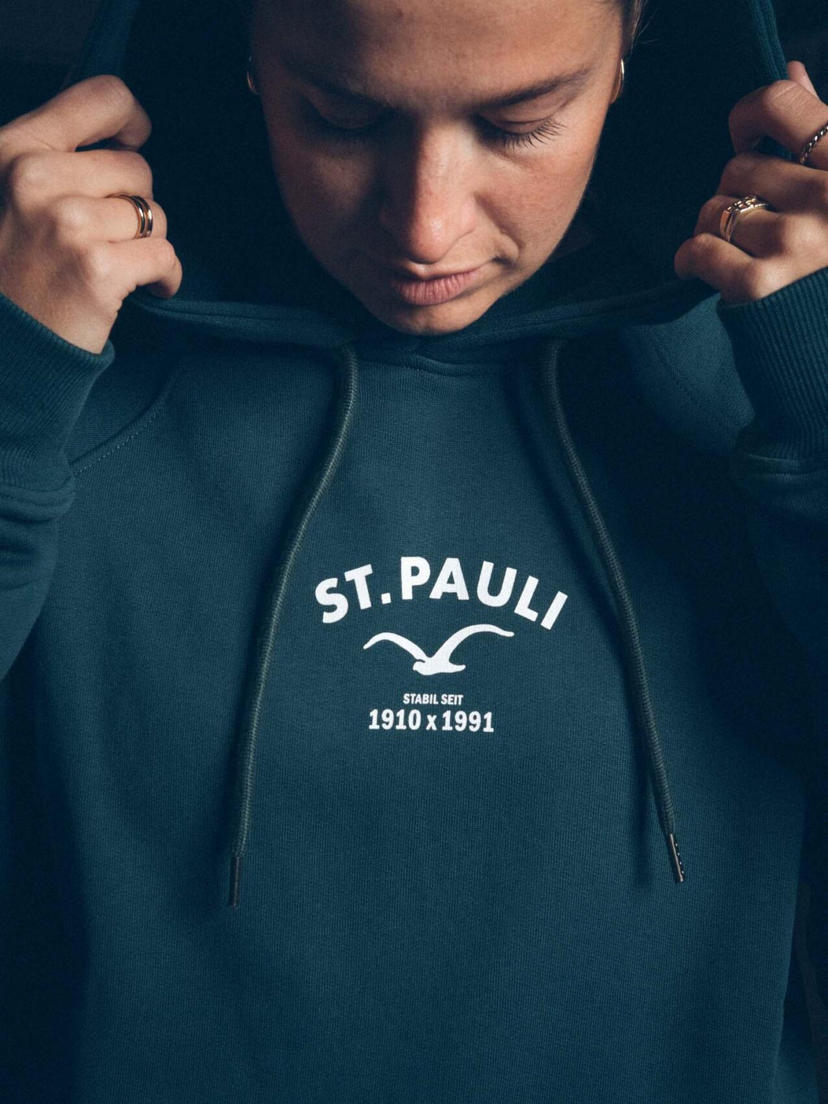 Kapuzenpullover "Clepto x St. Pauli 2.0" grün