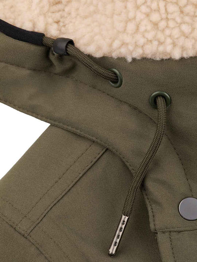 Winterjacke "Totenkopf Oliv"
