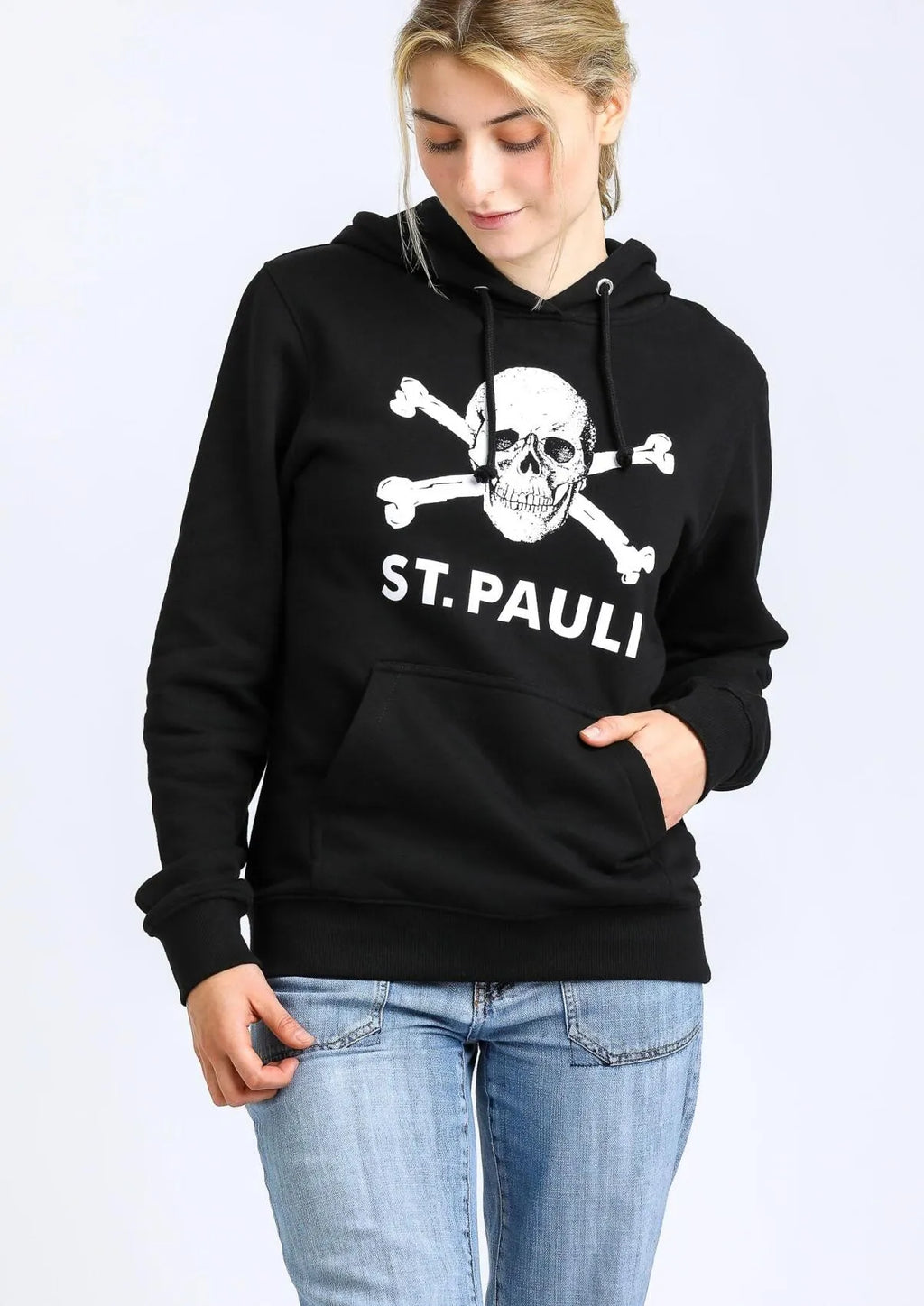 Kapuzenpullover tailliert Totenkopf I