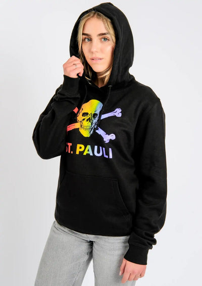 Kapuzenpullover - waisted "Regenbogen"