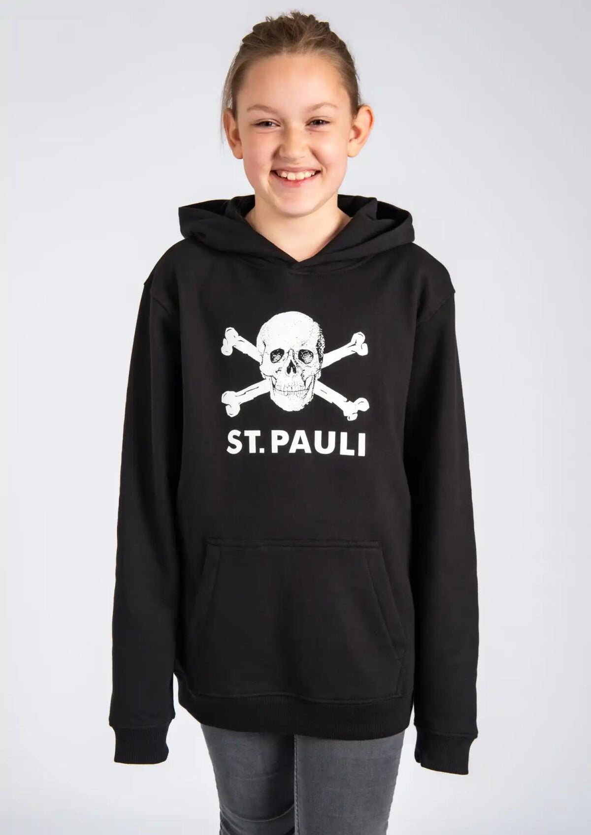 Kinder Kapuzenpullover Totenkopf