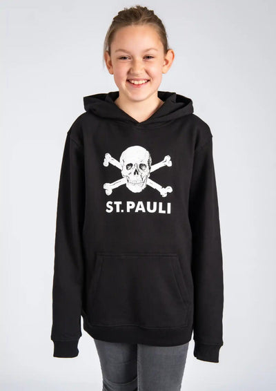 Kinder Kapuzenpullover Totenkopf